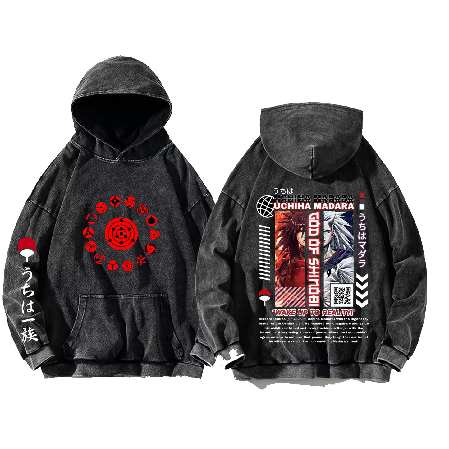 Naruto Shippuden One Size hoodie Washed Back 78
