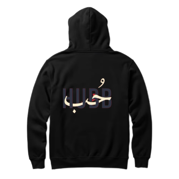 HUBB Back text oversize hoodie back 78