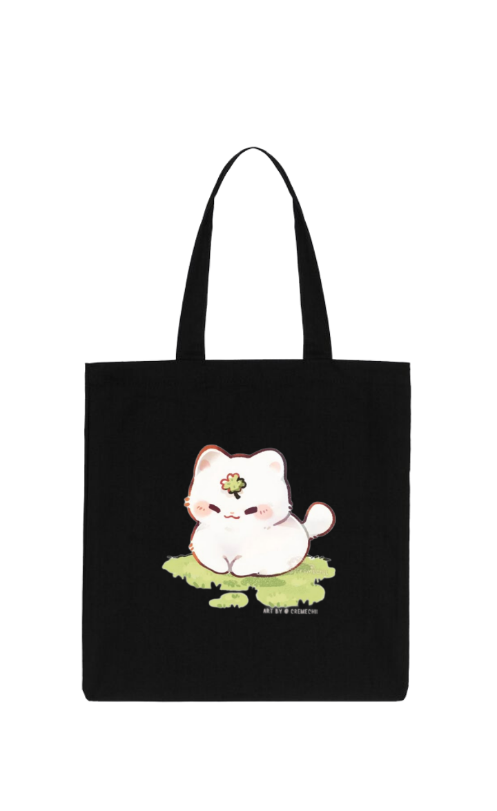 cat tote bag Black 78
