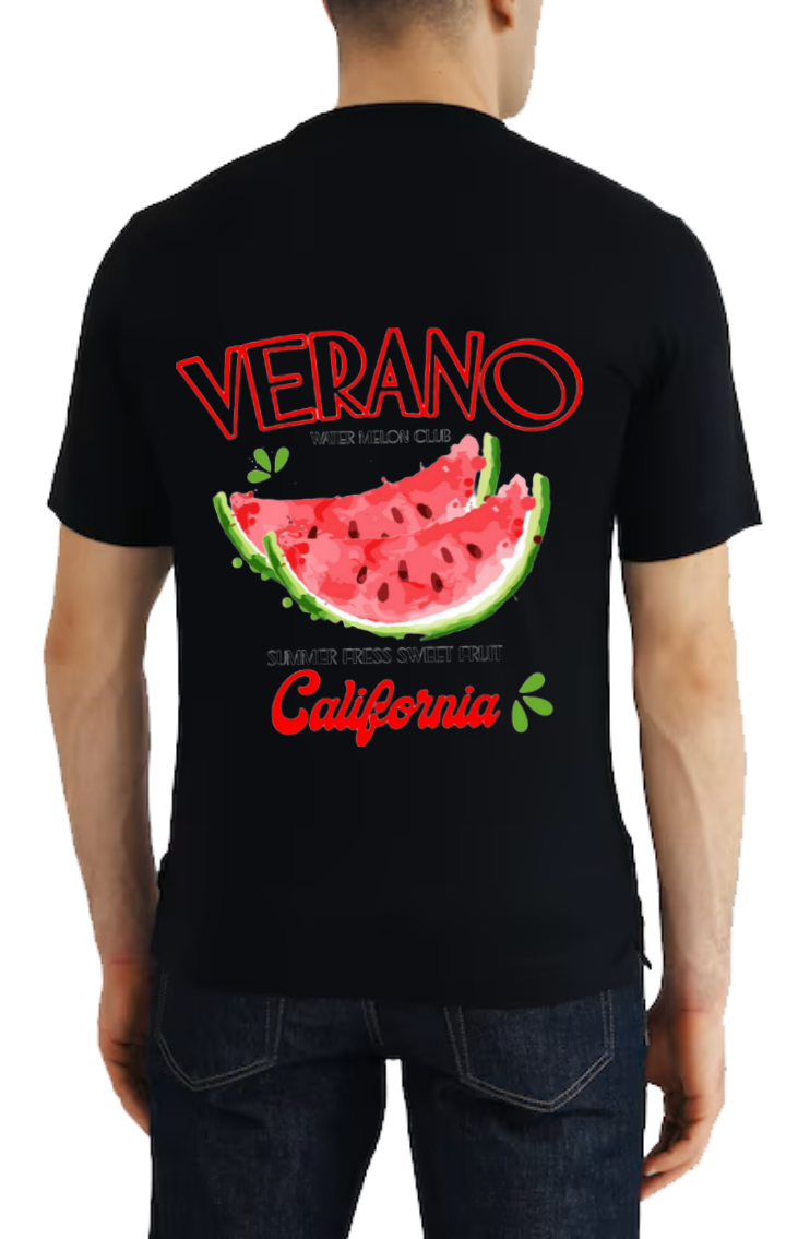 VERANO t- shirt One Size Black back 78