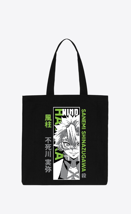 Anime Demon slayer nezuko tanjiro tote bag Black 78