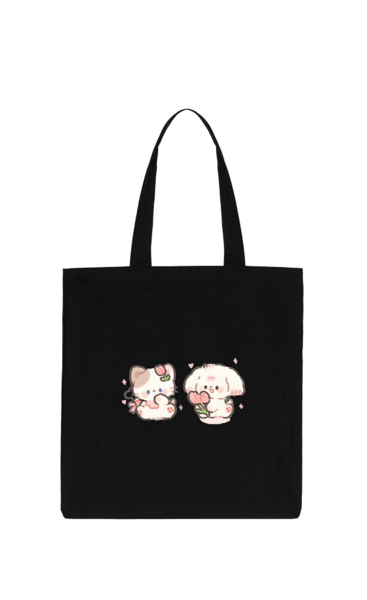 bunny tote bag White 79