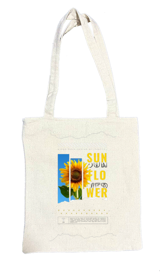 SUN Back text tote bag beige 77