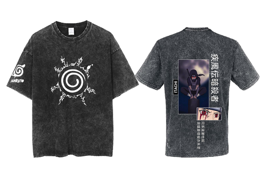 Naruto Shippuden t- shirt One Size Washed Back 79