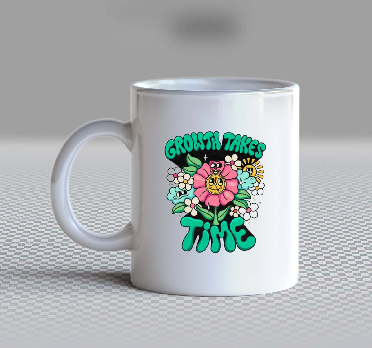 GROWTH TAKES TIME Mug White  156
