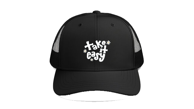 Baseball cap Black take it easy 125