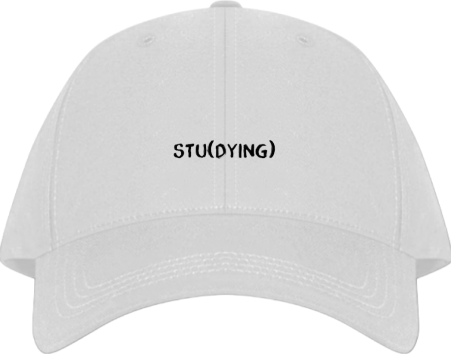 STU(DYING) Baseball cap White 75
