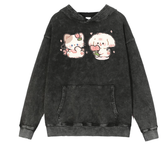 bunny Oversize Hoodie Washed 79