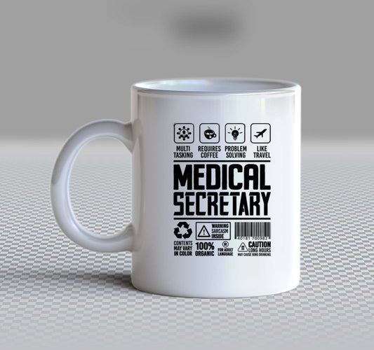 MEDICAL SECRETARY Back text Mug 7