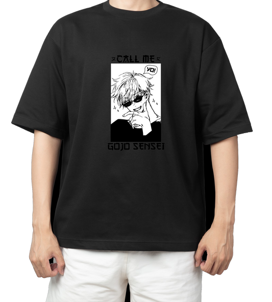 tjujutsu kaisen GOJO Oversize t- shirt Black 7