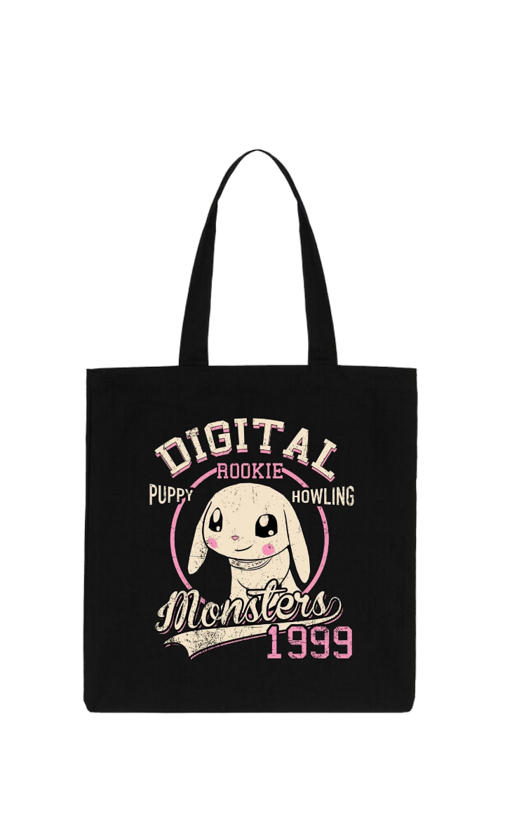 Digimon Adventure tote bag Black 7
