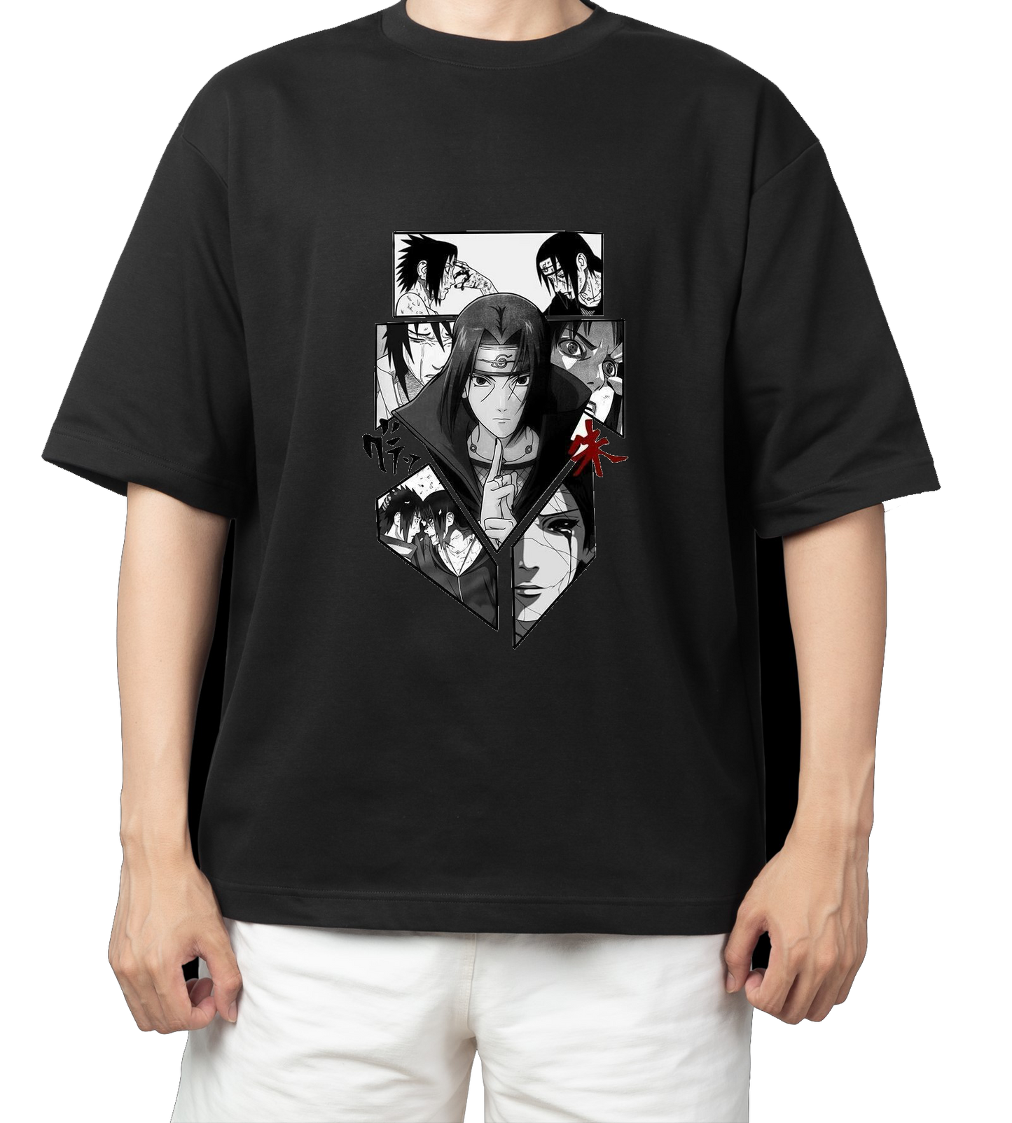 Naruto Shippuden t- shirt One Size Black 7