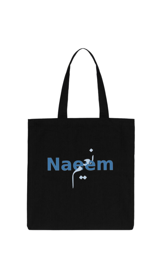 names tote bag Black Naeem 7