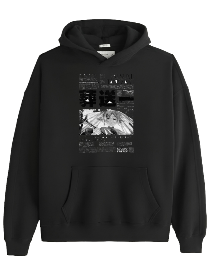 Frieren Beyond Journey's End One Size hoodie Black 7