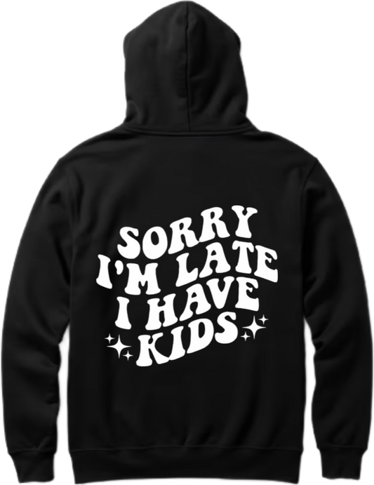 Mom dad parents Oversize Hoodie Black Back 7