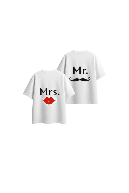 VaIentine coupIe t- shirt White Cables Back 7