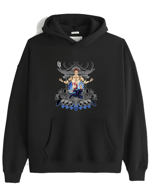 jujutsu kaisen GOJO Oversize  Hoodie Black 7