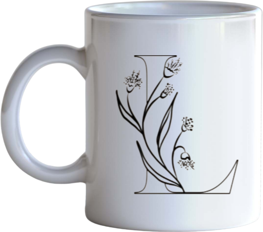 vector letter Mug L 7