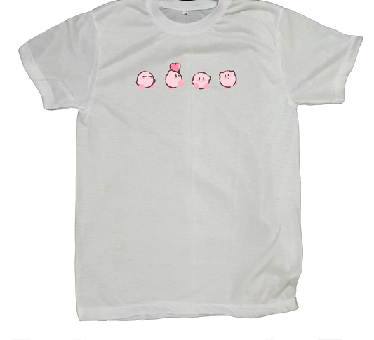 Cute Anime Kirby T-Shirt – Kawaii Graphic Tee, Soft Casual fit Sleeve Shirt for Women, Men, Teens, and Gaming Fans 7