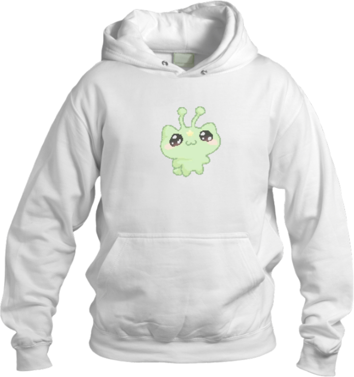 aliens Oversize Hoodie White 7