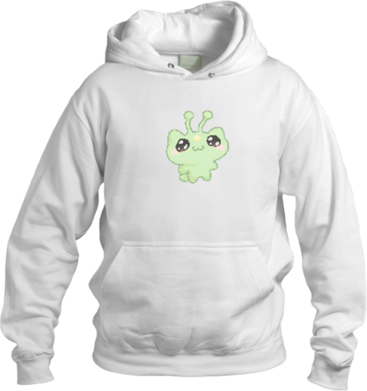 aliens Oversize Hoodie White 7