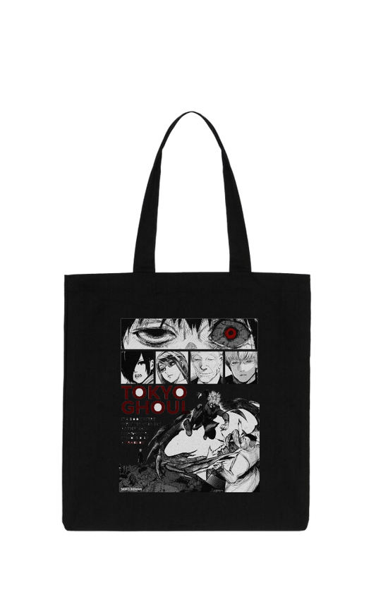 Tokyo ghoul tote bag Black 7