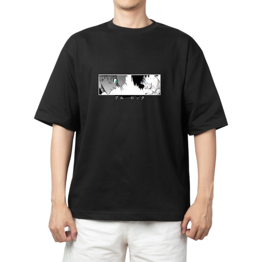 blue lock t- shirt One Size Black 24
