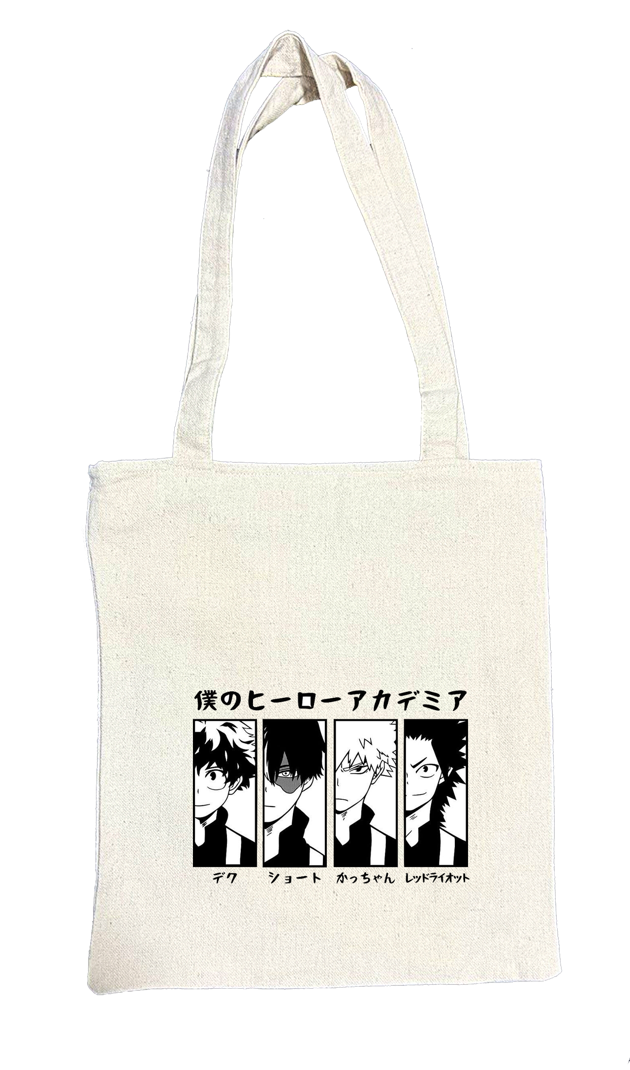 bnha boku no hero academy tote bag beige 7