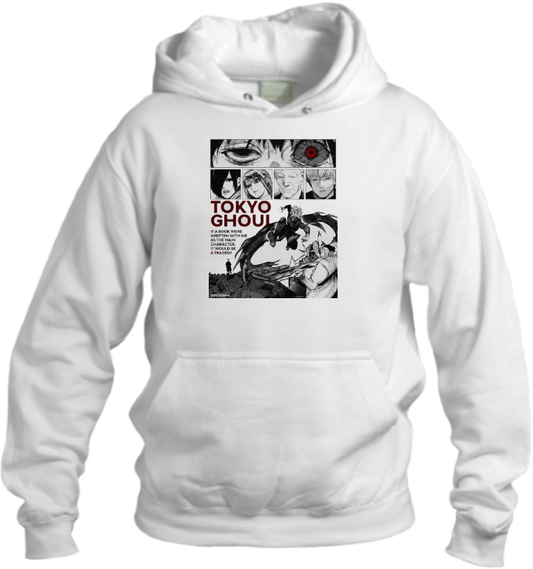 okyo Ghoul One Size hoodie White 7