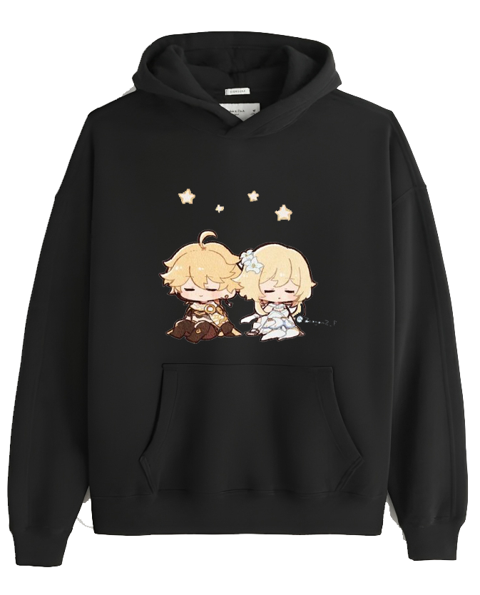 Genshin Impact Klee Over Size hoodie Black 7