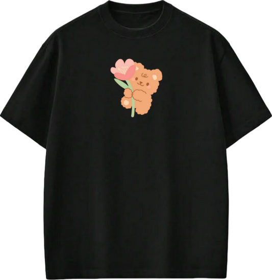 bear t- shirt Black  7