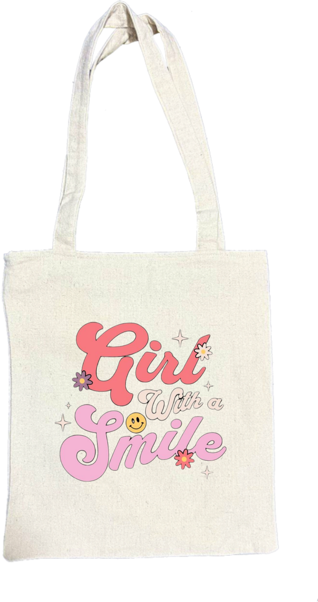 Girt Smile With a tote bag beige 7