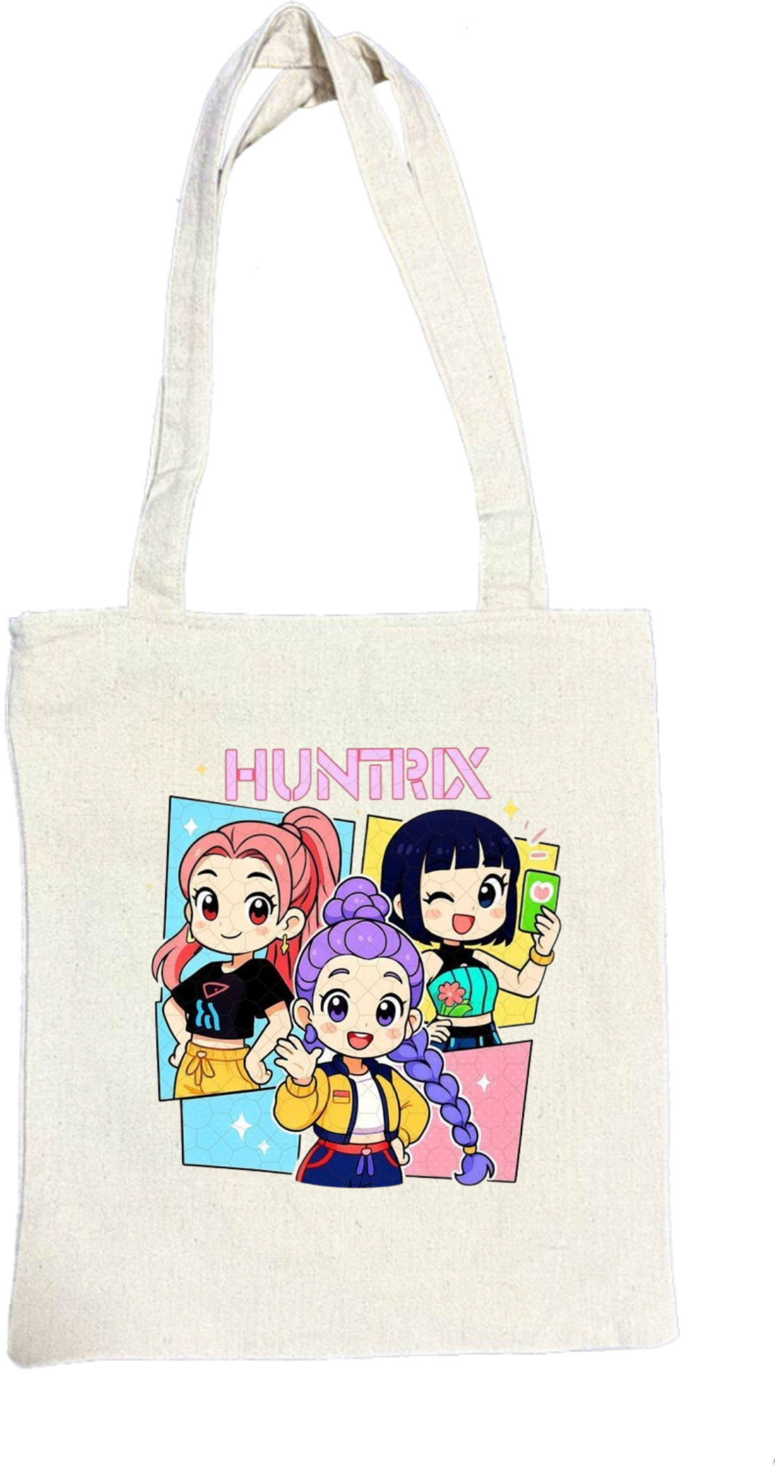 Hunterix kpop tote bag Beige 7