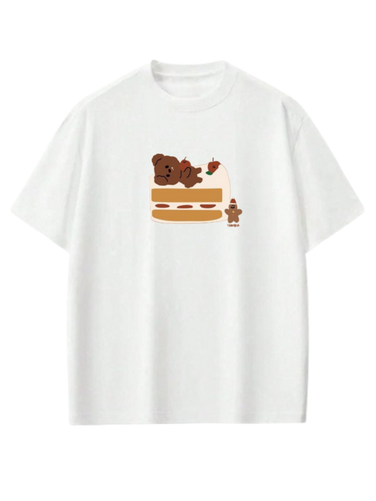 bear t- shirt White  7