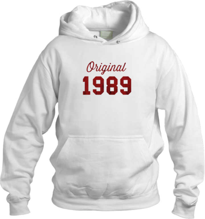 age Oversize Hoodie White 1989