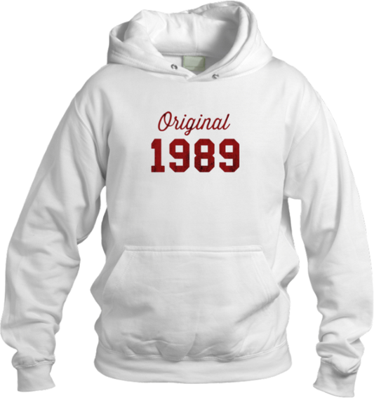 age Oversize Hoodie White 1989