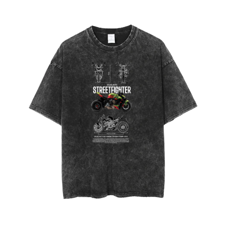 MOTOR CYCLE t- shirt One Size Washed 7