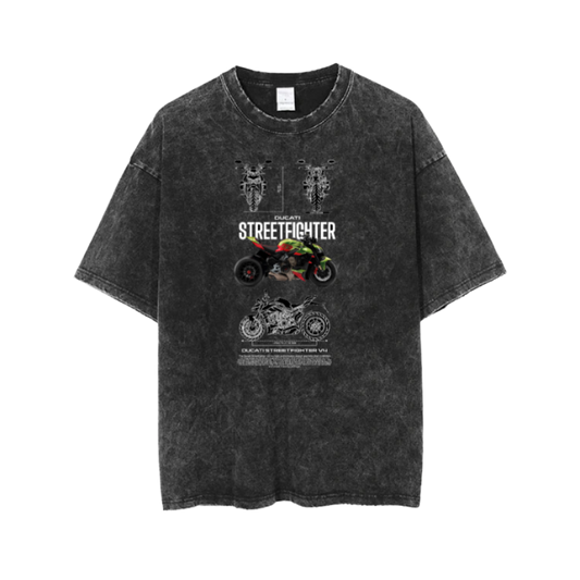MOTOR CYCLE t- shirt One Size Washed 7