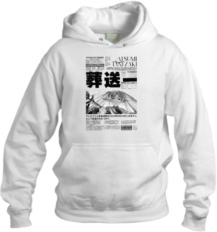 Frieren Beyond Journey's End One Size hoodie White 7