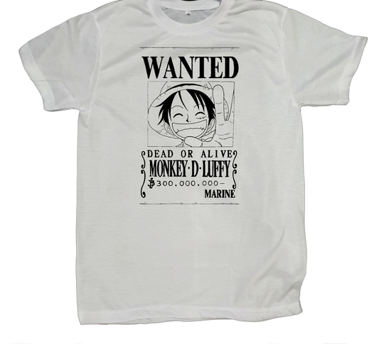 one piece t- shirt fat White 7