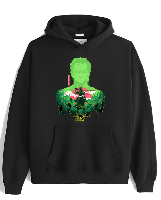 one piece One Size hoodie Black 7