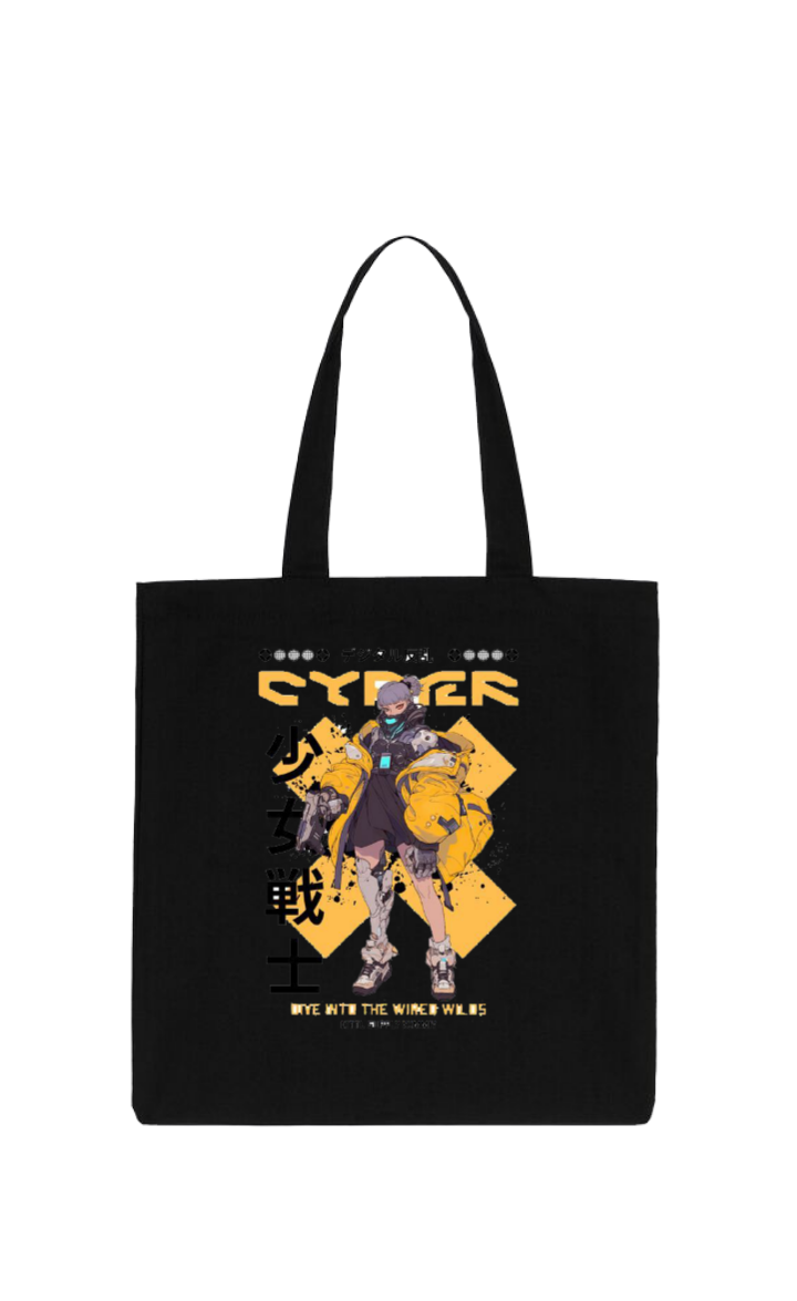CYPER tote bag Black 7