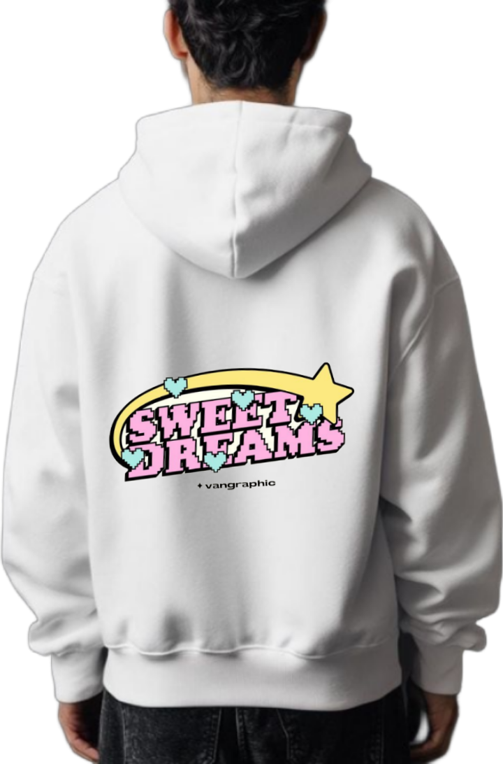SWEET DREAMS One Size hoodie White Back 7