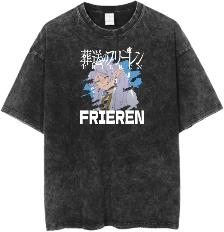 Frieren Beyond Journey's End t- shirt One Size Washed 7
