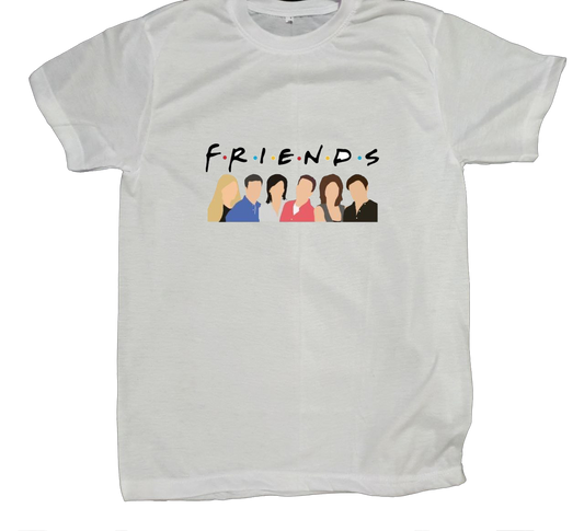 Friends t- shirt fat White 7