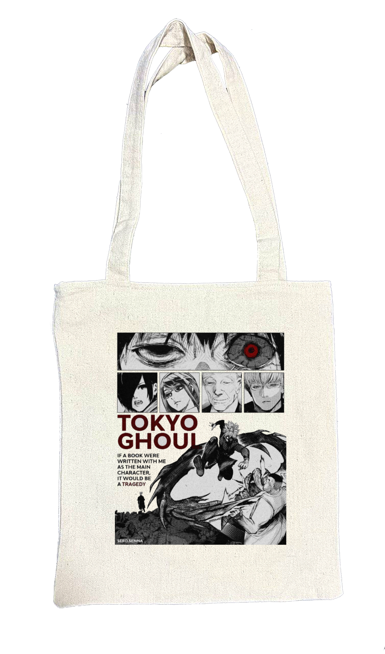 Tokyo ghoul tote bag beige 7