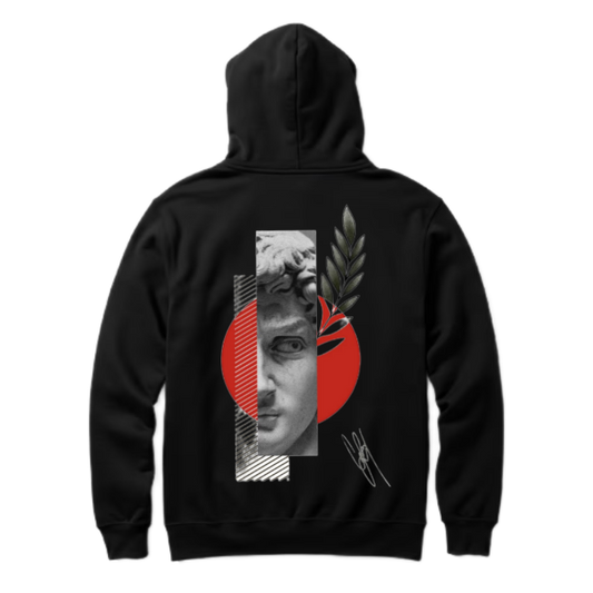 Art Arka One Size hoodie Black Back 6