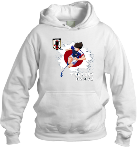 Captain Tsubasa Over Size hoodie White 7