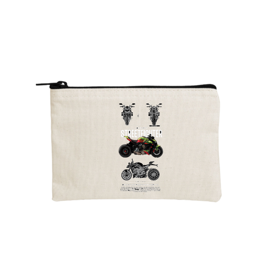 MOTOR CYCLE wallet pencil case Beige 7