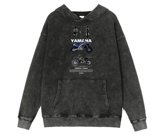 MOTOR CYCLE One Size hoodie Washed 7